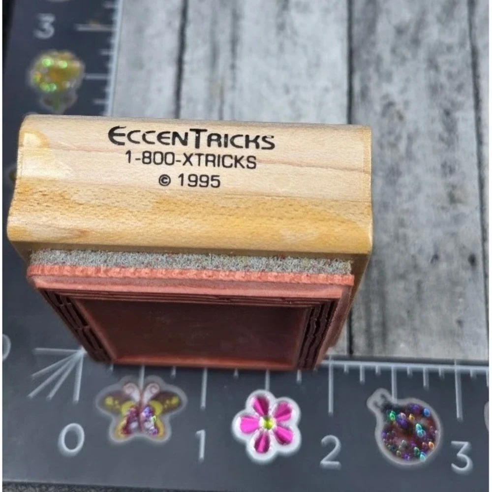 EccenTricks Picture Frame F1693 Rubber Stamp Wood #P117